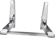 RORPOIR Microwave Oven Rack Stainless Steel Storage Shelf 220-400mm x 295-565mm 90 Degree Folding Rustproof Wear-Resistant