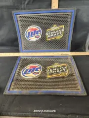 Miller Light Genuine Draft Beer Bar Draft Rubber Mat Tray 2 Available