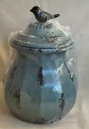 Hobby Lobby Distressed Jar With Bird Accent