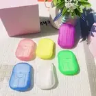 20 pcs Portable Soap Sheets Cleaning Hand Washing Soap Soap Paper Children