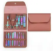 Fantasy Color Nail Clippers Set 16 Pieces Nail Scissors Set Home Manicure Tools Suitable for Travel and Beauty Portable Travel Beauty Kit Nail Cutting Kit