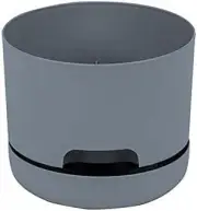 Springtime Round Self-Watering Plant Pot, Concrete, 130 mm