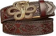 [ESOMAVRIX] Colorful Elastic Men's Belt Business Meetings Waist Belt Carving Pattern Belt for Jeans and Casual Clothing/1985