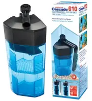 Cascade 610 Fully Submersible Internal Filter for Aquarium Corners – Physical...