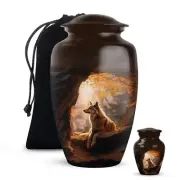 YATSKIA Wolf Adult Urns for Human Ashes, Urns for Human Ashes Adult Man & Wom...