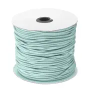 Elastic Cord Stretch String 0.1 Inch 328 Feet Light Cyan Rope for Craft Camping