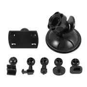 Car Suction Cup for Dash Cam Holder with 6 Types Adapter, 360 Degree Angle Car Mount for Driving DVR Camera Camcorder GPS Action Cameras black