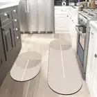 Non-slip Kitchen Rug Diatomite Entrance Doormat Long Carpet Living Room