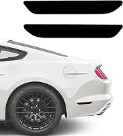 NDRUSH Blackout Side Marker Lights Vinyl Tint Film Precut Overlay Rear Sidemarker Wrap Cover Compatible with Ford Mustang 2015 2016 2017 2018 2019