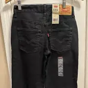 NWT LEVI's Jeans Boy's Husky 550 Relaxed Fit Size 8 H 28 X 23 Tapered Leg Black