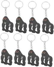 ibasenice Gorilla Keychain Pendant Cute Animal Charm Pvc Keychain Fashion Present