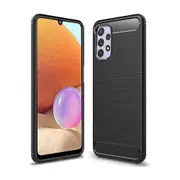 For Samsung Galaxy A32 4G Case Rugged Shockproof Heavy Duty anti Slip Protective Cover (Black)