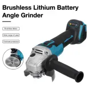 800W Brushless Cordless Angle Grinder 125mm Speed Adjustable For Makita 18V