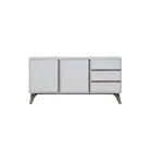 Design Square Sanford Buffet Unit Sideboard Storage Cabient W/ 2-Doors 3-Drawers
