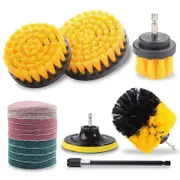 MasterSpec 30 PCS Drill Brush Scrub Pads & Sponge Scrubber Drill Brush Kit with Extend Holder