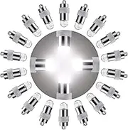 Trimming Shop 10pcs Mini LED Balloon Lights Battery Operated Indoor Outdoor Party Non-Blinking for Lanterns (White)