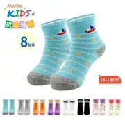 【MORINO摩力諾】MIT兒童童襪PROTIMO抗菌消臭短襪/長襪_| 16~18cm |_8雙組