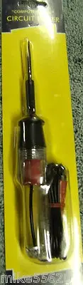 Circuit Tester 12 Volt With Lead & Clip, Computer Safe