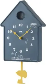 BRUNO PEANUTS NIGHT Pendulum Clock Wall Clock Snoopy Mobile Clock NEW FS JP
