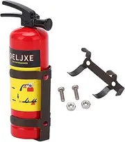 RC Car Fire Extinguisher, Simulation Metal Mini Fire Extinguisher Toy, Mini Fire Extinguisher Toy, RC Car Accessories for AXIAL SCX10 WPL MN Series (Red)