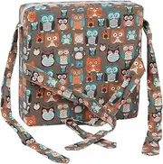Booster Seat for Children's Chair Cushions, Portable, Removable Booster Seat, Full Length Straps for Non-Slip Hold, Durable, Comfort and Softness