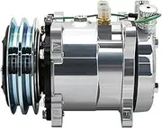 SD507 5H11 12V/24V 507 Triple Electric 2 Slot Compressor V-Roller Tractor Excavator Heavy Duty Truck Air Conditioning Compressor(12V)