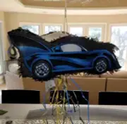Case Of 4 Batman Batmobile Pull String Piñata Car Hallmark Boys Birthday Party