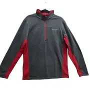 Men's Columbia Red/Gray Jacket Medium Steens Mountain™ 2.0 Half Full Zip Fleece