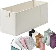 Storage Box, Long Storage Container, Foldable Fabric Storage Container, Sturdy Sock Underwear Organiser, for Drawer Shelf, Cupboard, Worktop