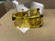 BOX 3D HEX LAB FRONT CLAMP PRO BMX STEM Neck MTB Gold Anodized Lightweight Alloy