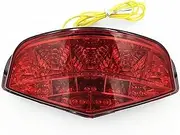 Motorcycle Integrated Brake Blinker Lamp Tail Light Turn Signal For Monster 659 696 795 796 1100/S/EVO(Red)