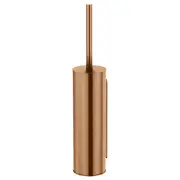 Round Toilet Brush &amp; Holder, Lustre Bronze