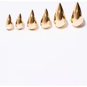 Gold Tear Drop Stud Earring Multi-pack, Gold