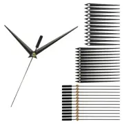 Clock Hands, 12 Set Clock Hands Kits Clock Mechanism Movement Aluminum,Black,A01