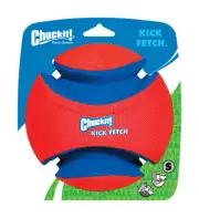 Chuckit! Kick Fetch Multicolored Kick Fetch Rubber Ball Dog Toy Small 1