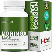 ORGANIC MORINGA LEAF Capsules 1200mg High Potency (2 x 600mg) for Liver Detox Cleanse, Gut Health, Hormone Balance – Gluten Free, Non-GMO, Vegan-Friendly Antioxidant Supplement -120 Capsules