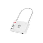 MiLi MiLock TSA Bluetooth Suitcase Luggage Tracker Waterproof Bag Lock - White