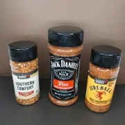 Whiskey Seasoning 3-Pack — Fireball, Southern Comfort & Jack Daniel's Fire BBQ