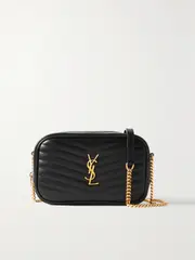 [SAINT LAURENT] SAINT LAURENT - Lou Mini Matelassé Leather Shoulder Bag - Black - One size One size Black