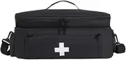 harayaa First Aid Bag Emergency Kit Organizer Multifunctional Medical Storage Bag Emergency Supplies Pouch for Workplace Car Camping, Black