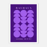 Galrie Bauhaus Exhibition Art Print - July 19, 1923 - Modernist Geometric Design, White Frame, A1 60 x 84cm (23 x 33inch)