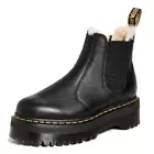 Dr. Martens 2976 Platform Faux-Fur Lined Chelsea Boots, Black - UK8, US M9 W10