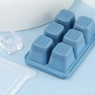 6格 製冰盒 帶蓋製冰盒 密封製冰盒 按壓式製冰盒 製冰模具 製冰盒 冰塊盒 盒子 製冰【DB338】