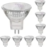 12v 35w Halogen Lamps Gu4 Spot Base 2800k Warm White, Dimmable, Pack Of 8 Botao