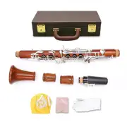 New CLARINET Rosewood Eb Key Nice Sound Silver Plated Clarinet