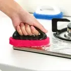 Eraser Brush Red/Blue Bath Brush Cleaner Pot Sponge Tiles 13.5*8*5.5cm