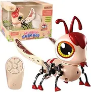 Gupcaqosjw Remote Control Animals - Touch Sensing Robotic Bee Model - Sound and Light Automatic Demonstration Remote Pet Game for Children