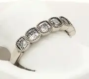 Pandora 925 191019cz-56 Alluring Cushion Anniversary ring Band sz 7.5 NWT