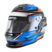 Zamp H753C2454, RZ-42Y Youth Helmet, 54cm, Orange/Blue, Snell CMR2016