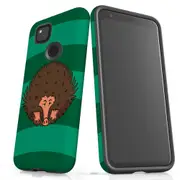 For Google Pixel 4a Case Tough Protective Cover Echidna Portrait